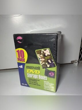 Black DVD Storage Boxes - 10 Pack